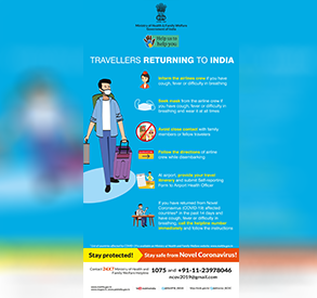 Posters for Indians traveling from abroad - English